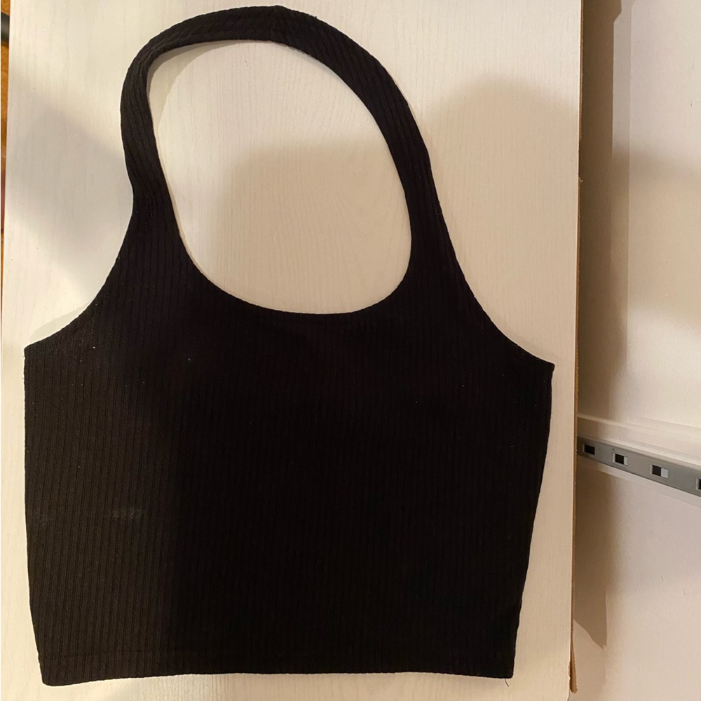 Black halter top